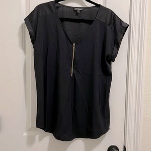 Women black blouse from express